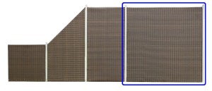 Płot Panelowy Dwustronny 180 x 180 cm Technorattan - brązowy jasny+ciemny RD06