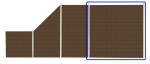 Płot Panelowy Dwustronny 180 x 180 cm Technorattan - brązowy jasny RD01