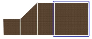 Płot Panelowy Dwustronny 180 x 180 cm Technorattan - brązowy jasny RD01