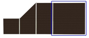 Płot Panelowy Dwustronny 180 x 180 cm Technorattan - brązowy ciemny RD02