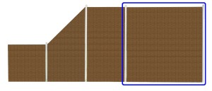 Płot Panelowy Dwustronny 180 x 180 cm Technorattan - miodowy RD13