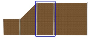 Płot Panelowy Dwustronny 90 x 180 cm Technorattan - miodowy RD13