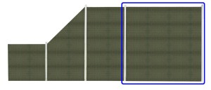 Płot Panelowy Dwustronny 180 x 180 cm Technorattan - zielony RD12