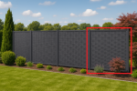 Płot Panelowy Dwustronny 180 x 180 cm Technorattan