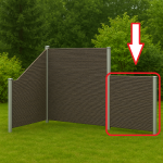 Płot Panelowy Dwustronny 90 x 90 cm Technorattan